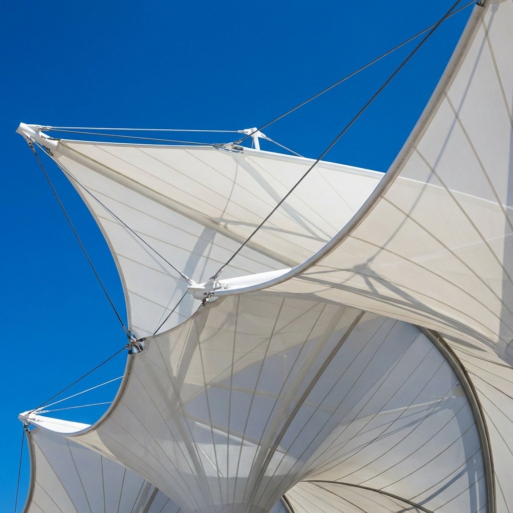 Tensile car porch design in Kollam, Kerala — Kerala Automations